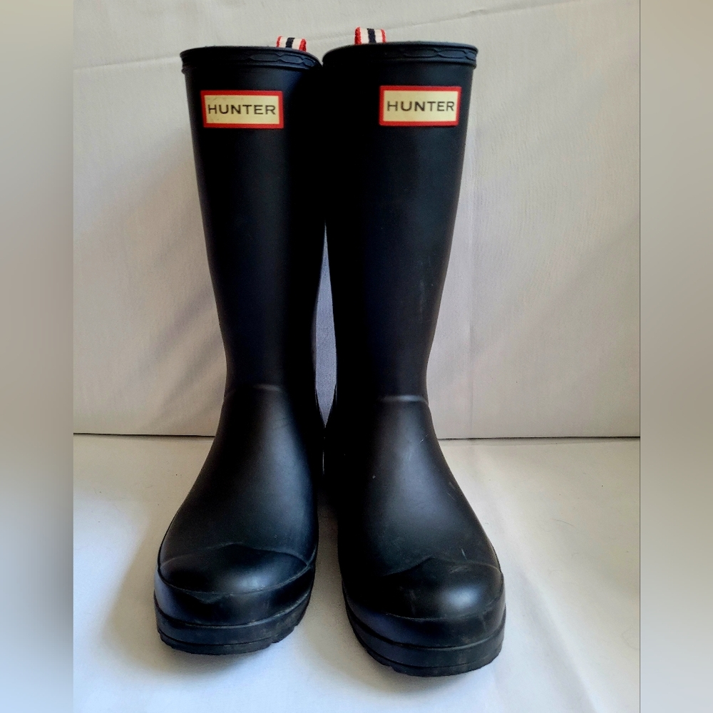 HUNTER Women Original Mid Calf Rain Boot Black Size 6